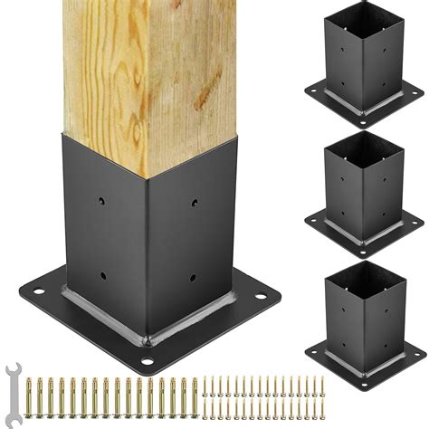 lowes metal post to wood bracket|4x4 post base lowe's.